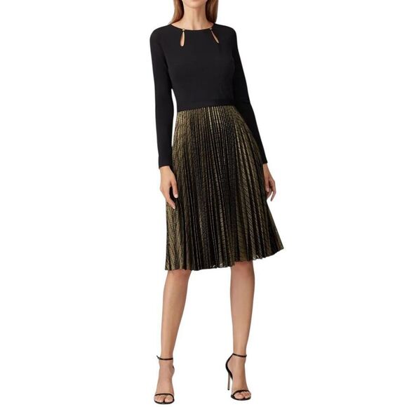 CATHERINE DEANE Metallic Nicki Dress Size 2 MSRP: $475 - Picture 2 of 10